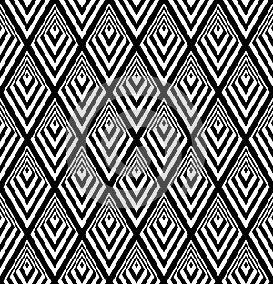 Seamless diamonds pattern. Geometric texture