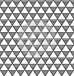 Seamless diamonds and triangles pattern.