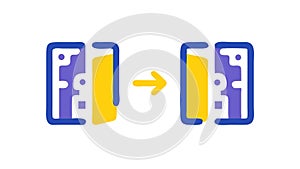 Seamless Digital Transition, Data Transformation, vector design Generative AI