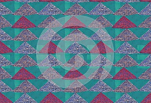 Seamless digital wave design background