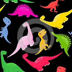 Seamless dinosaur pattern