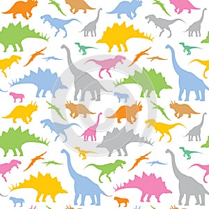 Seamless dinosaur pattern