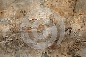 A seamless distressed plaster wall background texture. Generative ai
