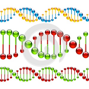 Seamless DNA strands photo