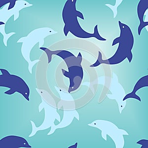 Seamless dolphin wallpaper