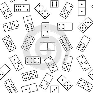 Seamless domino background