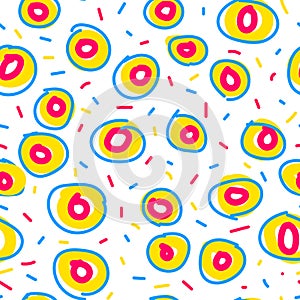 Seamless donut pattern