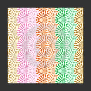 Seamless dot pattern circle