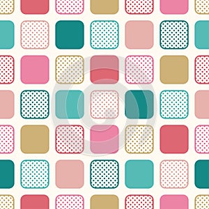 Seamless dots geometric background