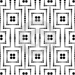 Seamless dots mesh pattern