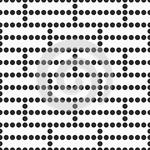 Seamless dots pattern. Geometric halftone dots pattern. Seamless vector repeating background. Simple dots vector background