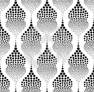 Seamless dots texture geometric pattern