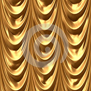 Seamless drapery golden pattern