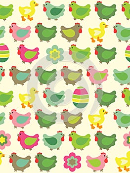 Seamless easter background