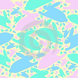 Seamless Easter Bunny Background