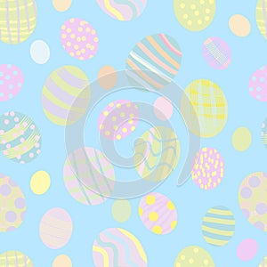 Seamless Easter eggs pattern