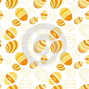 Seamless easter eggs pattern