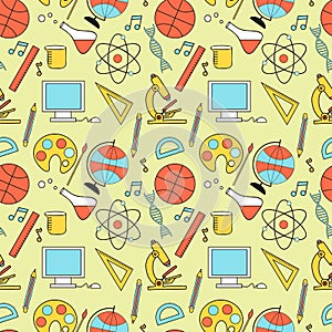 Seamless of education doddle elements.