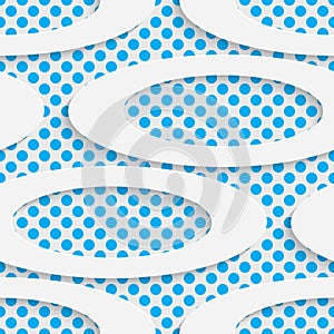 Seamless Ellipse Pattern. Vector Abstract Modern Design