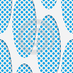 Seamless Ellipse Pattern. Vector Abstract Modern Design