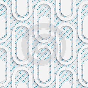 Seamless Ellipse Pattern. Vector Abstract Modern Design