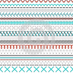 Seamless embroidery pattern.