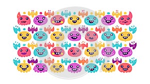 Seamless Emoji Pattern, Fun and Expressive Background, vector design Generative AI