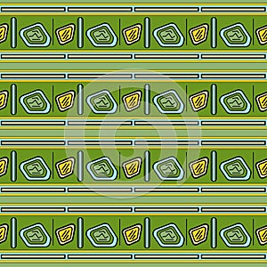 Seamless ethnic background folk african endless pattern