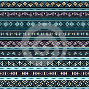 Seamless ethnic geometric pattern