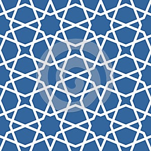 Seamless ethnic grating ornament - starry arabian pattern photo
