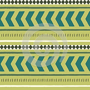 Seamless ethnic patterns with diamonds