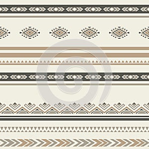 Seamless ethnic striped ornamental pattern .