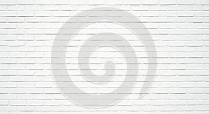 Clean White Brick Wall Texture Background