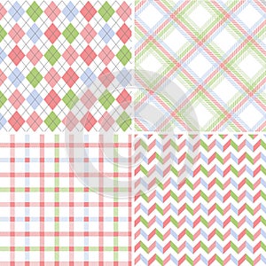 Seamless fabric patterns