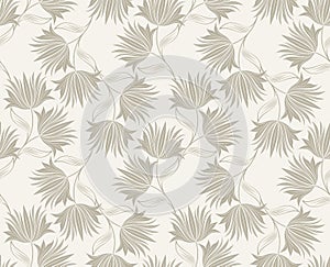 Seamless fancy floral wallpaper design