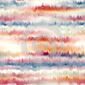 Seamless faux striped tie dye pattern swatch