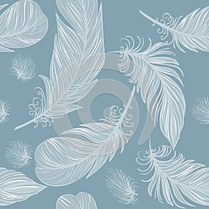 Seamless Feather Pattern