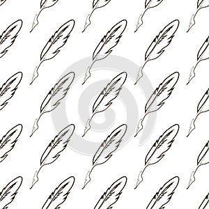 Seamless Feather Pattern