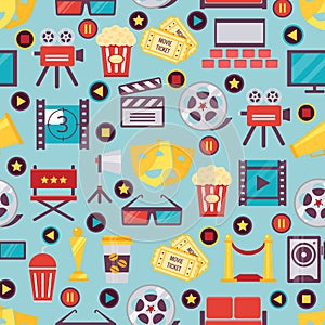 Seamless Film and Cinema Background Design