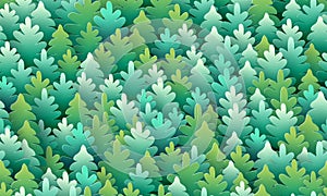 Seamless fir-tree pattern. Happy New Year and Christmas design