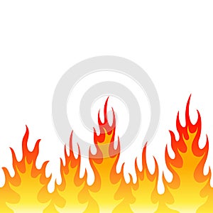 Seamless fire flame background