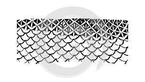 Seamless Fish Scale Texture Abstract Aquatic Pattern Vector, vector design Generative AI