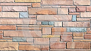 Seamless Flagstone Wall Background