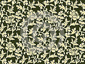 Seamless floral allover print design