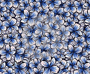 Seamless floral backgraund scarf art abstract design textile