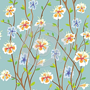 Seamless floral background