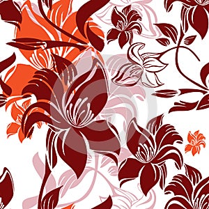 Seamless floral background