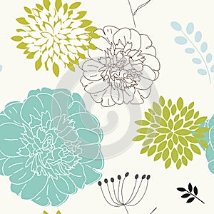 Seamless floral background