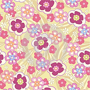 Seamless floral background