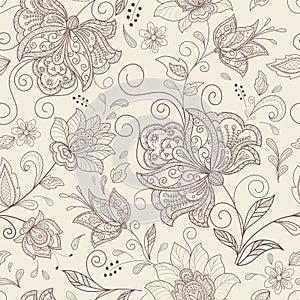 Seamless floral background